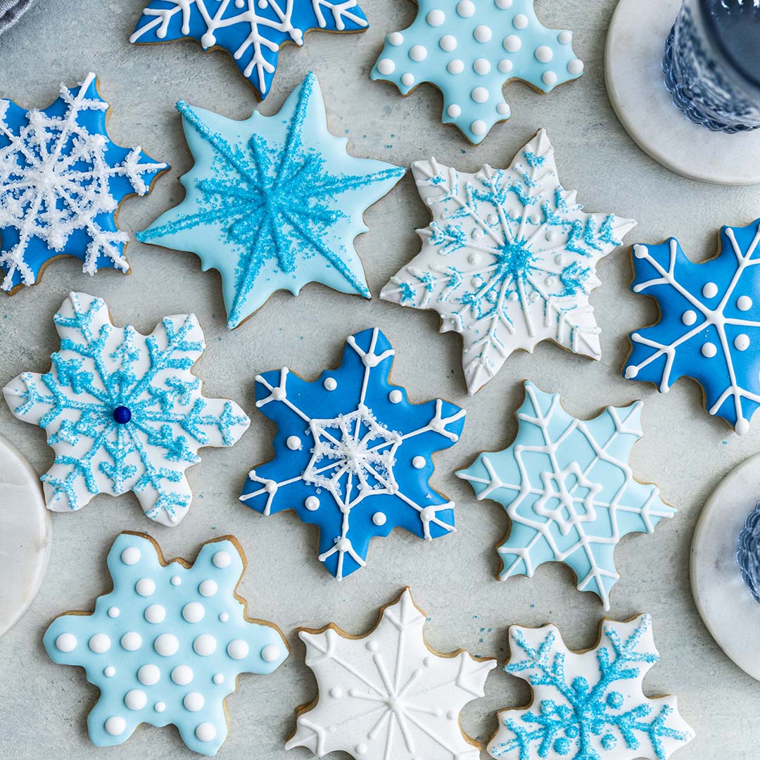 Snowflake Decorated Cookie Set